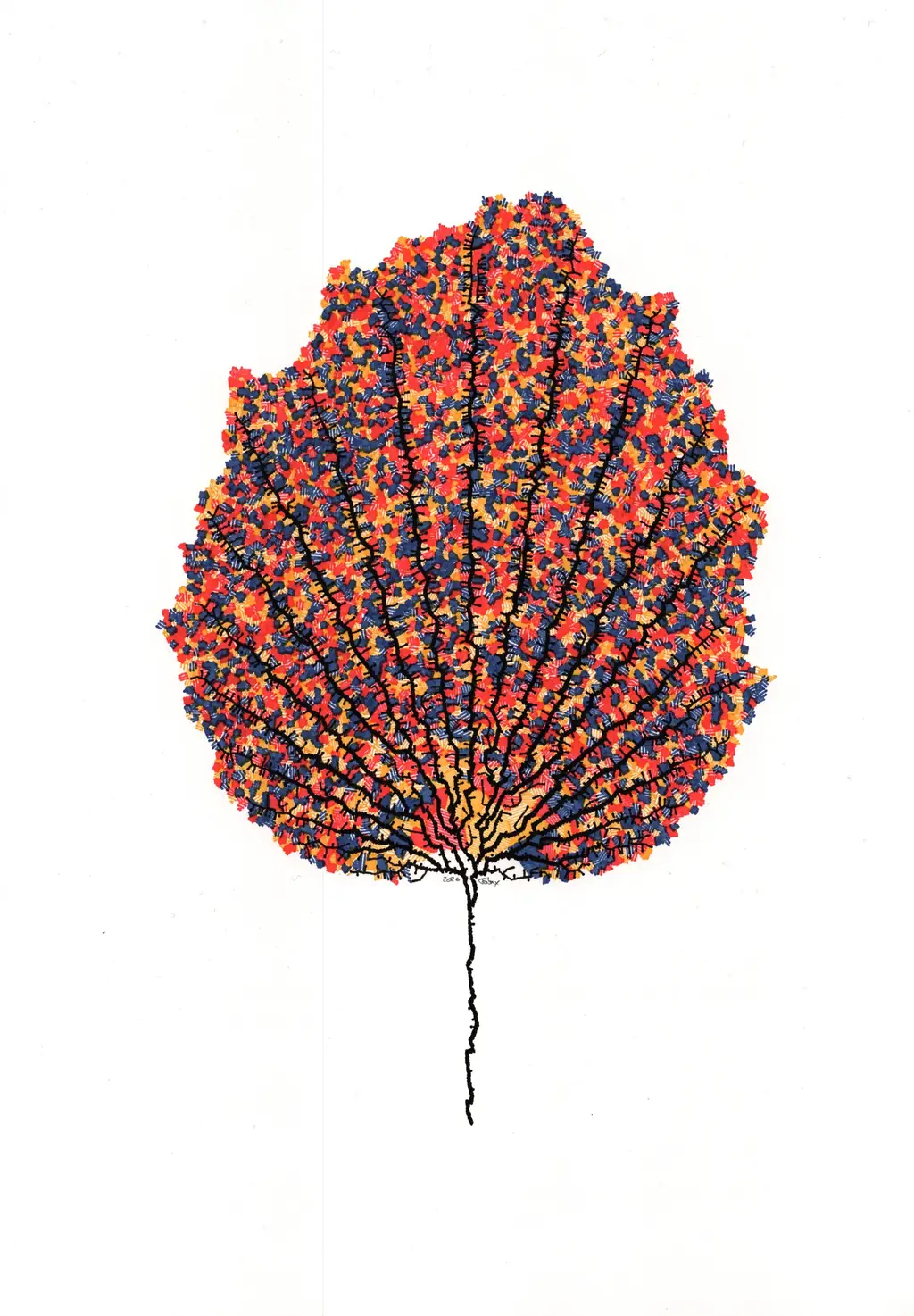 Leaf study plot — variant 5