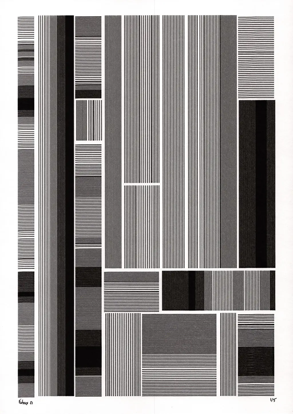 Noise barcode — A4 variant 2