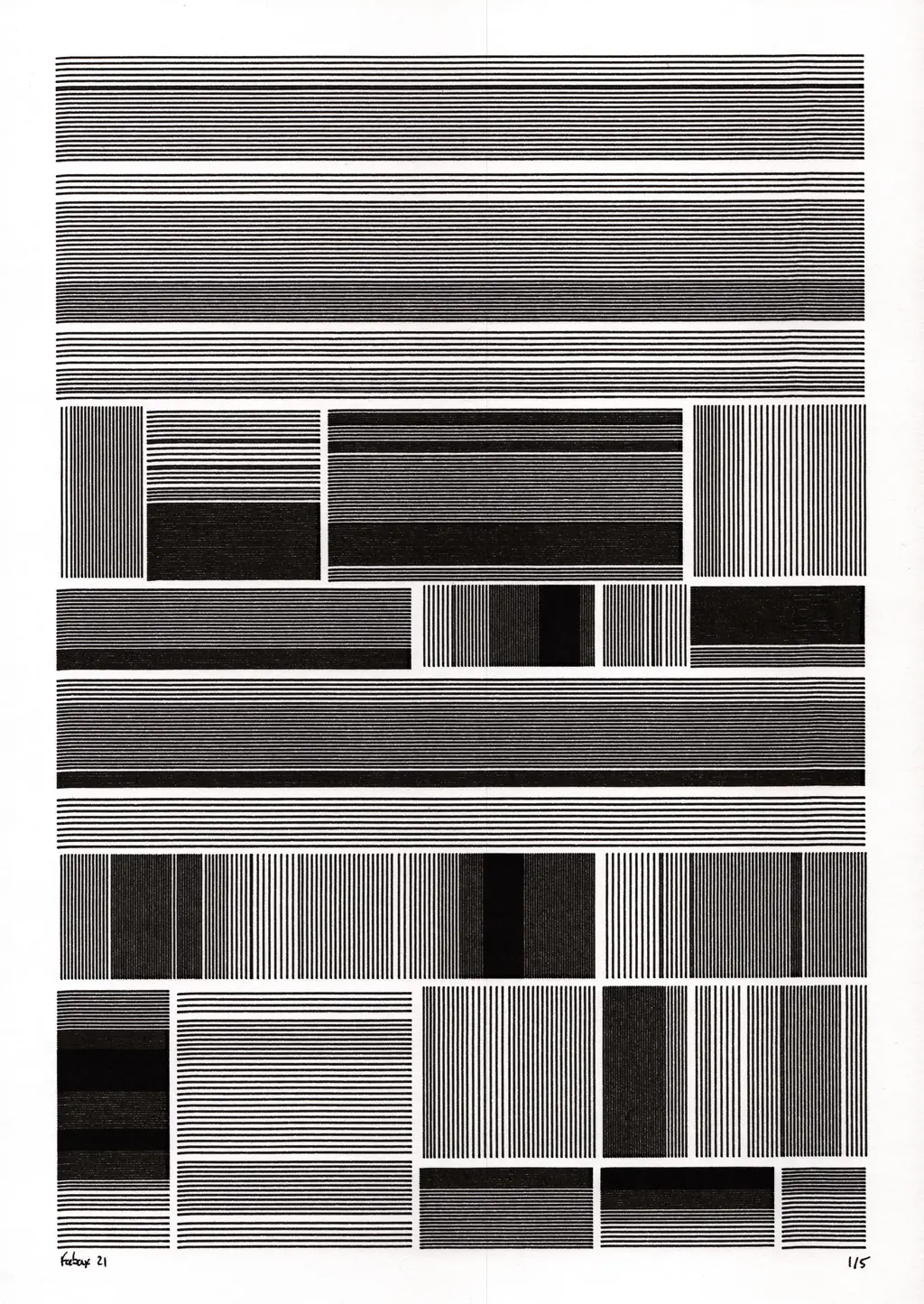 Noise barcode — A4 variant 5